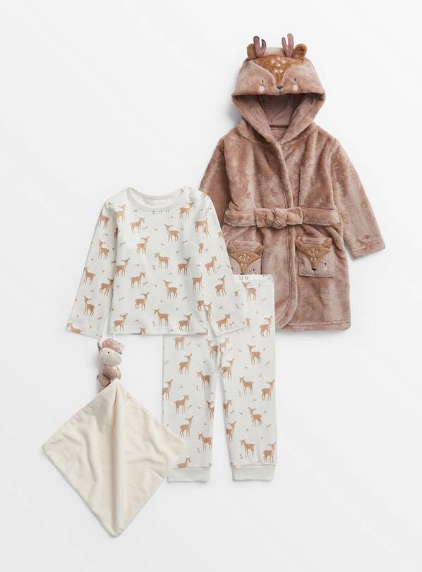 Baby Deer Nightwear & Comforter Gift Set Up to 3 mths